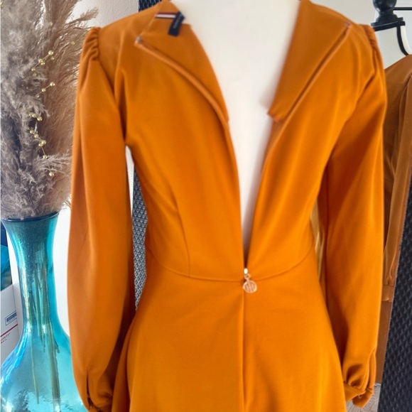 Dress Tony hilfiguer Elegant Orange Women's Dress - Picture 4 of 7